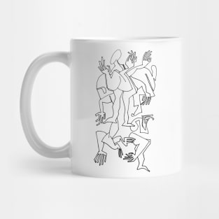 Abstract Bodies Drawing Improvisation #3 Mug